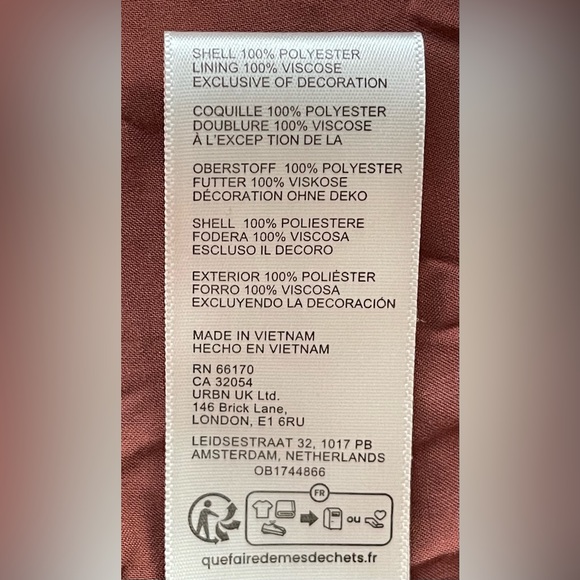 Free People Milly Asymmetrical Floral Mini Skirt Copper Brown Size XS NWOT - Picture 7 of 8